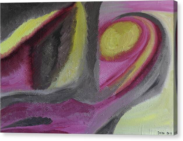 Spirit Canvas Print featuring the painting Inward 2011 by Drea Jensen