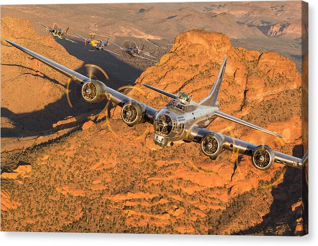 Boeing Canvas Print featuring the photograph Thunder On The Mountain by Jay Beckman
