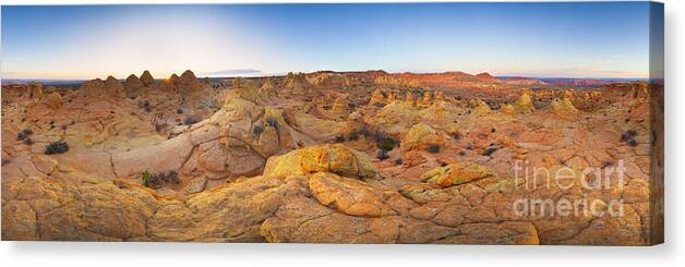 00431243 Canvas Print featuring the photograph Coyote Buttes Arizona by Yva Momatiuk John Eastcott