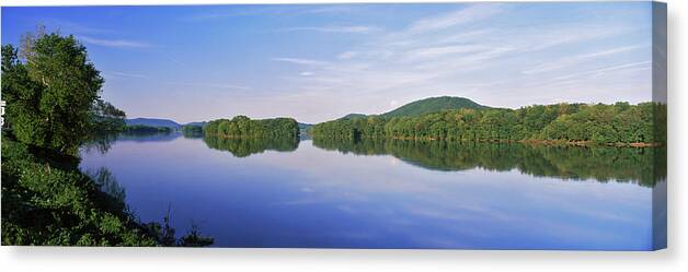 Photography Canvas Print featuring the photograph View Of The Susquehanna River #1 by Panoramic Images