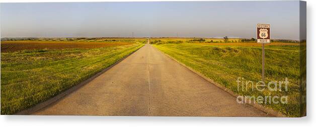 Route Canvas Print featuring the photograph Historic Route 66 #3 by Twenty Two North Photography