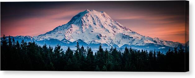 Mt. Rainier Canvas Print featuring the photograph Mt. Rainier #5 by Chris McKenna