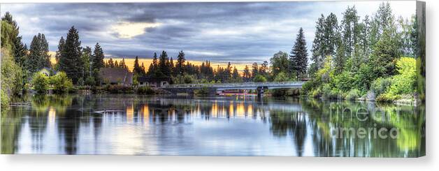 Mirror Canvas Print featuring the photograph Mirror Pond #6 by Twenty Two North Photography