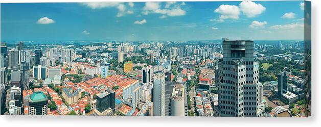 Singapore Canvas Print featuring the photograph Singapore #6 by Songquan Deng