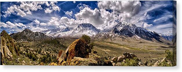 Mountains Canvas Print featuring the photograph Bishop California by Cat Connor