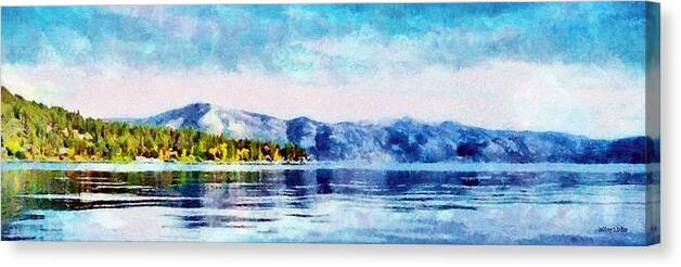 California Canvas Print featuring the painting Blue Tahoe by Jeffrey Kolker