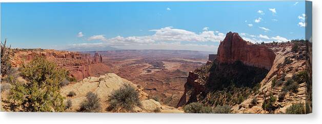 Scenics Canvas Print featuring the photograph Buck Canyon, Canyonlands, Moab, Utah by Fotomonkee