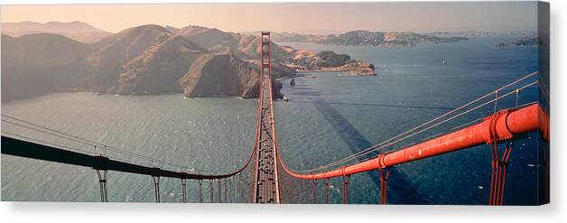 Photography Canvas Print featuring the photograph Golden Gate Bridge California Usa by Panoramic Images