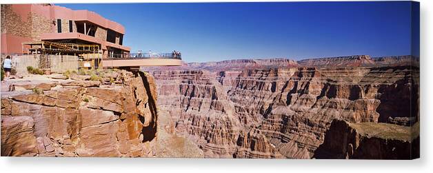 Photography Canvas Print featuring the photograph Grand Canyon Skywalk, Eagle Point, West by Panoramic Images