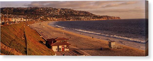 Photography Canvas Print featuring the photograph High Angle View Of A Coastline, Redondo by Panoramic Images