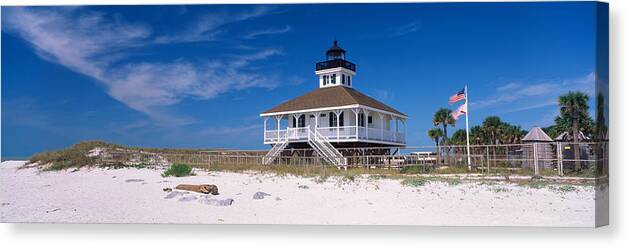 Photography Canvas Print featuring the photograph Lighthouse On The Beach, Port Boca by Panoramic Images