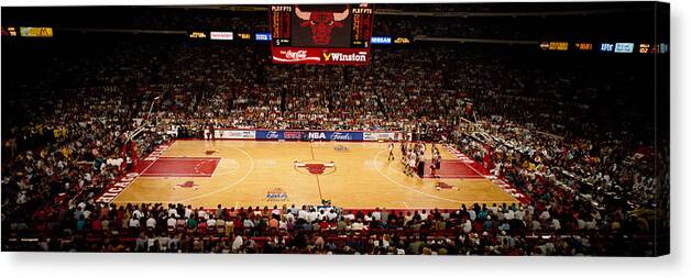 Photography Canvas Print featuring the photograph Nba Finals Bulls Vs Suns, Chicago by Panoramic Images