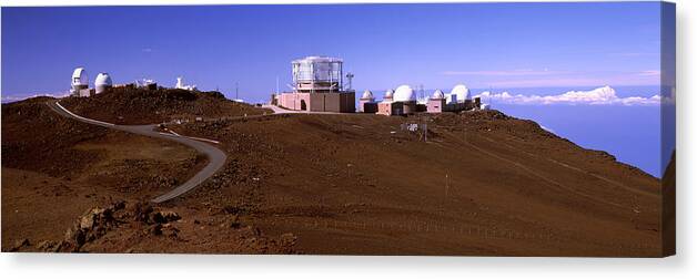 Photography Canvas Print featuring the photograph Science City Observatories, Haleakala by Panoramic Images