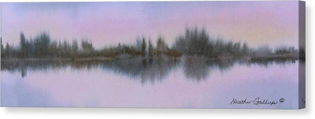 Shoreline Canvas Print featuring the painting Shoreline by Heather Gallup