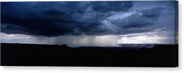 Photography Canvas Print featuring the photograph Storm, Canyonlands National Park, Utah by Panoramic Images