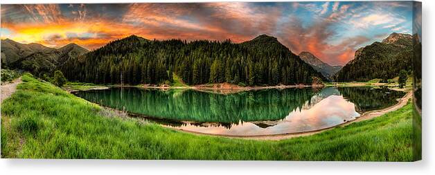 Reservoir Canvas Print featuring the photograph Tranquility by Brett Engle
