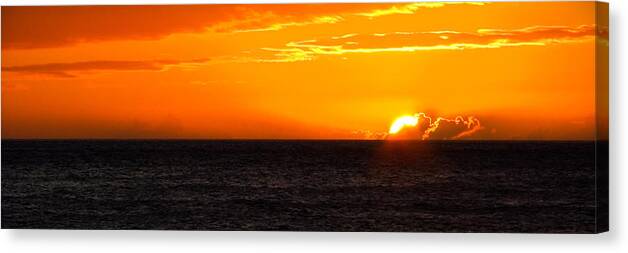 Hawaii Canvas Print featuring the photograph Tropical Sunset by Lars Lentz