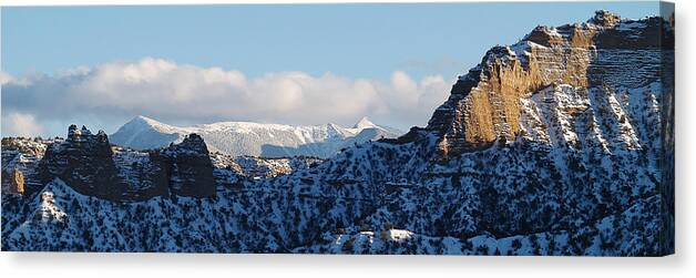  Canvas Print featuring the photograph Truchas Peaks by Atom Crawford