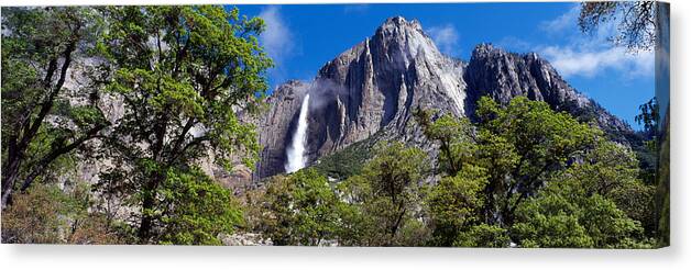 Photography Canvas Print featuring the photograph Yosemite Falls Yosemite National Park Ca by Panoramic Images
