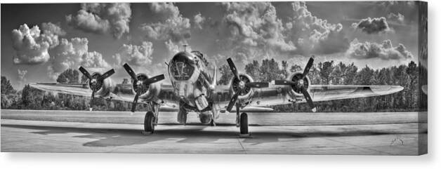 Planes Canvas Print featuring the photograph B-17 by T Cairns