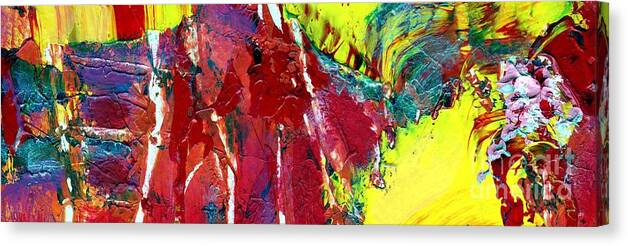 Abstract Canvas Print featuring the painting New Mexico by Leela Arnet