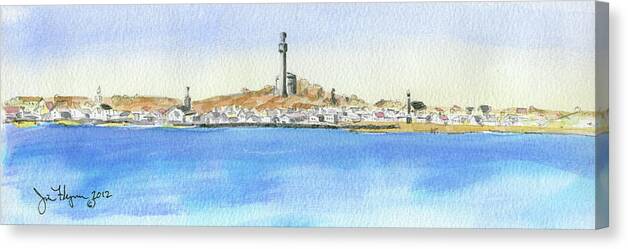 Provincetown Canvas Print featuring the painting Provincetown II by James Flynn