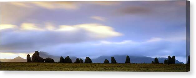 Castlerigg Stone Circle Canvas Print featuring the photograph Standing Stones by Jeremy Walker