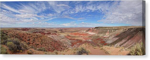 Petrified Forest National Park Canvas Print featuring the photograph Desert Tranquility by Leda Robertson