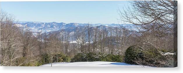 Snowscape Canvas Print featuring the photograph Easterly Winter View by D K Wall
