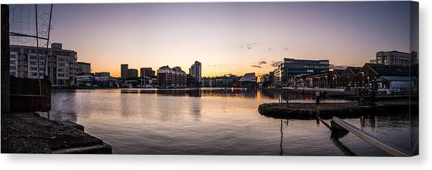 Architecture Canvas Print featuring the photograph Grand Canal Dock - Dublin, Ireland - Cityscape photography by Giuseppe Milo