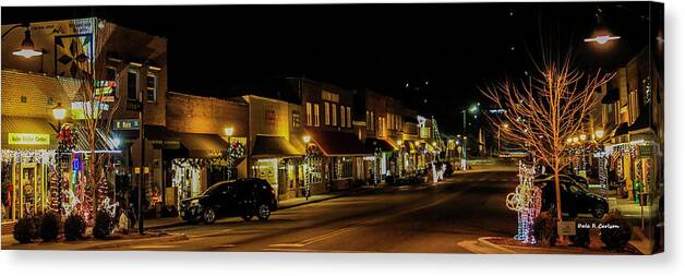 West Jefferson Canvas Print featuring the photograph Jefferson Avenue Aglow by Dale R Carlson