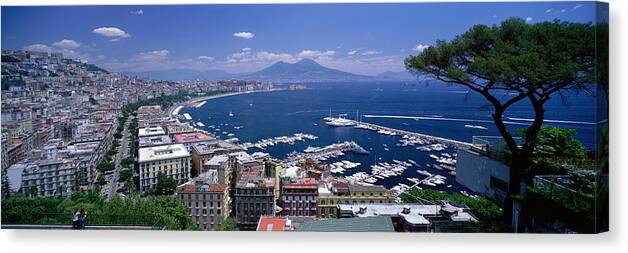 Photography Canvas Print featuring the photograph Naples Italy by Panoramic Images