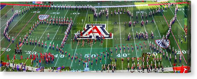 Football Canvas Print featuring the photograph Pride of Arizona by Stephen Farley