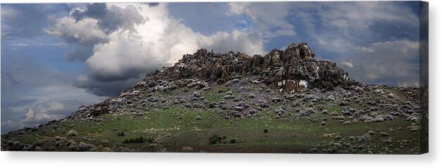 Reno Canvas Print featuring the photograph Reno Rock Formation by Rick Mosher
