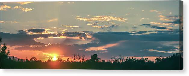 Sunset Canvas Print featuring the pastel Shades of Sunset by Darrell Foster
