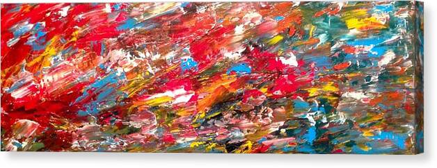 Abstract Oil Painting Canvas Print featuring the painting Spur 2 by Desmond Raymond