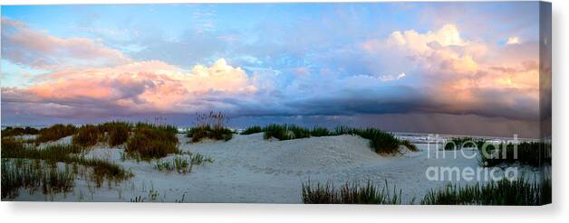 Ocean Canvas Print featuring the photograph Storm of Pastels by David Smith