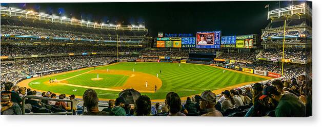 Yankee Stadium Canvas Print featuring the photograph Yankee Stadium by TL Mair