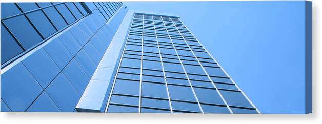 Working Canvas Print featuring the photograph Blue Building by Matt987