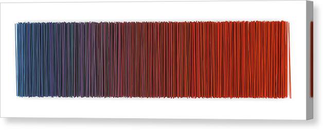 Abstract Canvas Print featuring the digital art Color and Lines 6 by Scott Norris