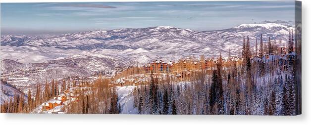 Park City Canvas Print featuring the photograph Deer Valley Vista by Donna Twiford