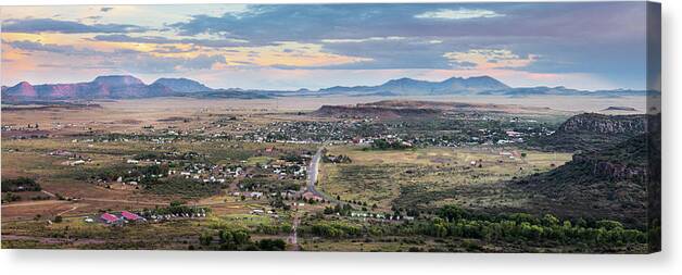 Fort Davis Canvas Print featuring the photograph Desert Outpost by Slow Fuse Photography
