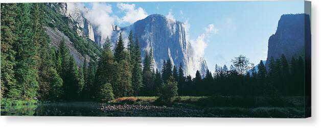 Scenics Canvas Print featuring the photograph El Capitan And Merced River, Yosemite by Jeremy Woodhouse