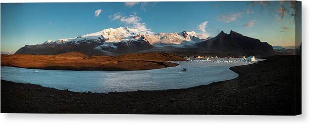 Iceland Canvas Print featuring the photograph Iceland Panorama by Peter OReilly
