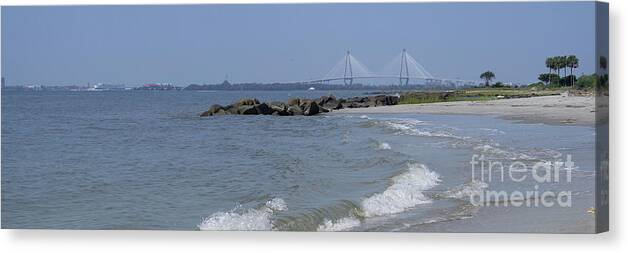 Sullivan's Canvas Print featuring the photograph Shores of Sullivan's island by Darrell Foster