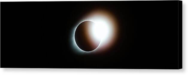 America Canvas Print featuring the photograph Total Solar Eclipse Panorama by Gregory Ballos