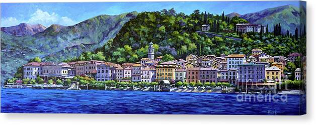 Bellagio Canvas Print featuring the painting Bellagio by John Clark