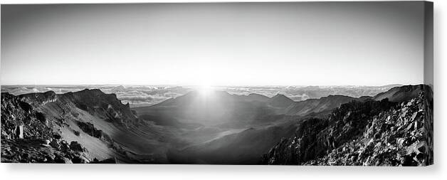 Landscape Canvas Print featuring the photograph Daybreak Over Desolation by Robert Mintzes