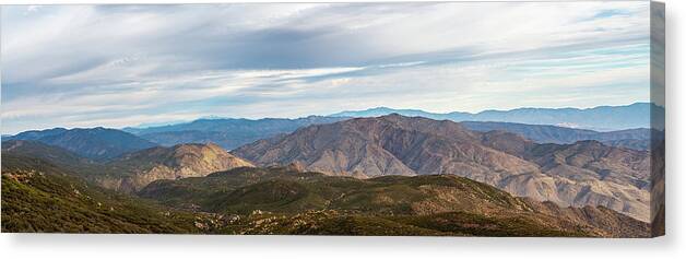 San Diego East County Canvas Print featuring the photograph Desert Pano by Joseph Smith