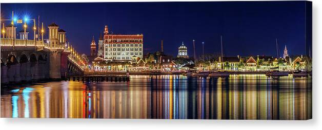 St. Augustine Canvas Print featuring the photograph Nights of Lights #2 by Bryan Williams